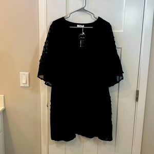 Black shift dress